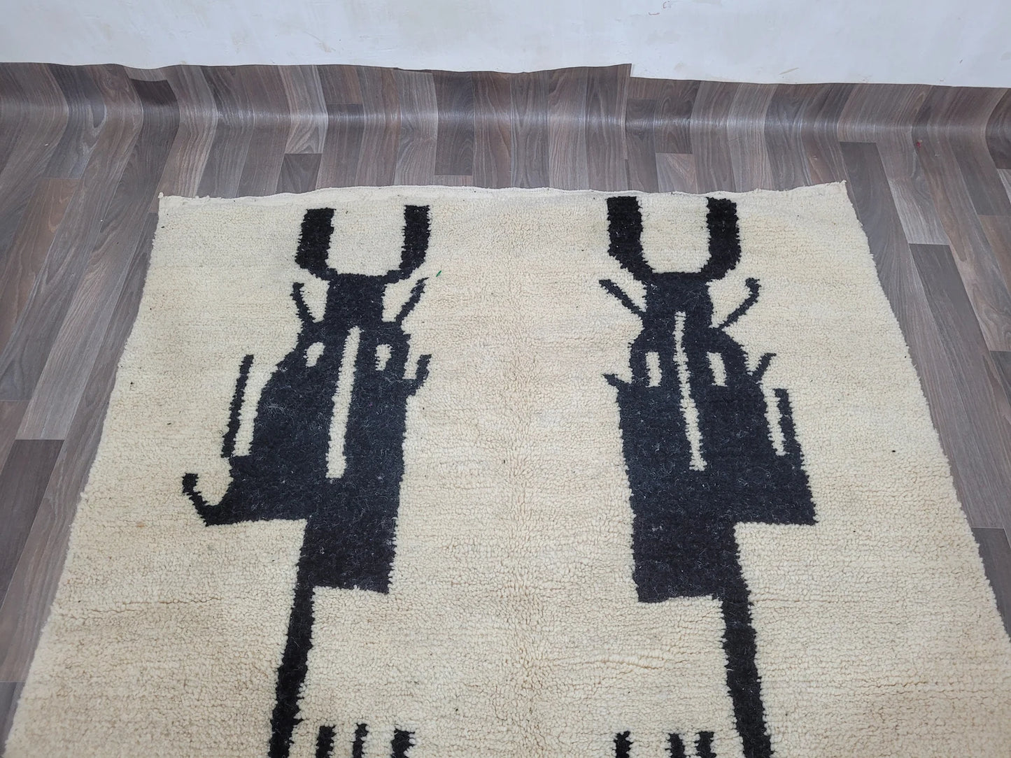 New Azilal Rug - White And Black