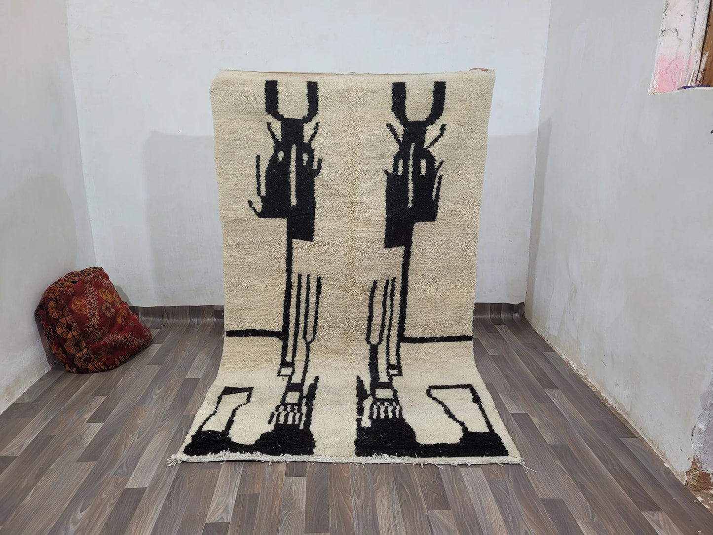 New Azilal Rug - White And Black