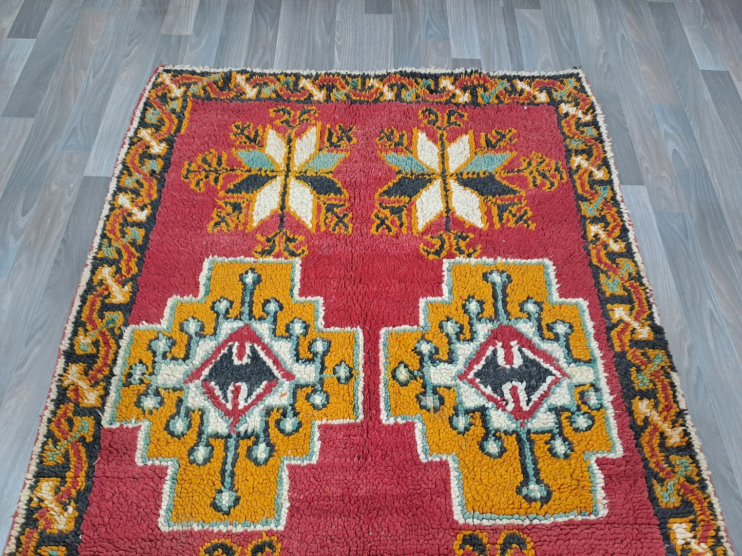 Red Wool Beni Ouarain Style