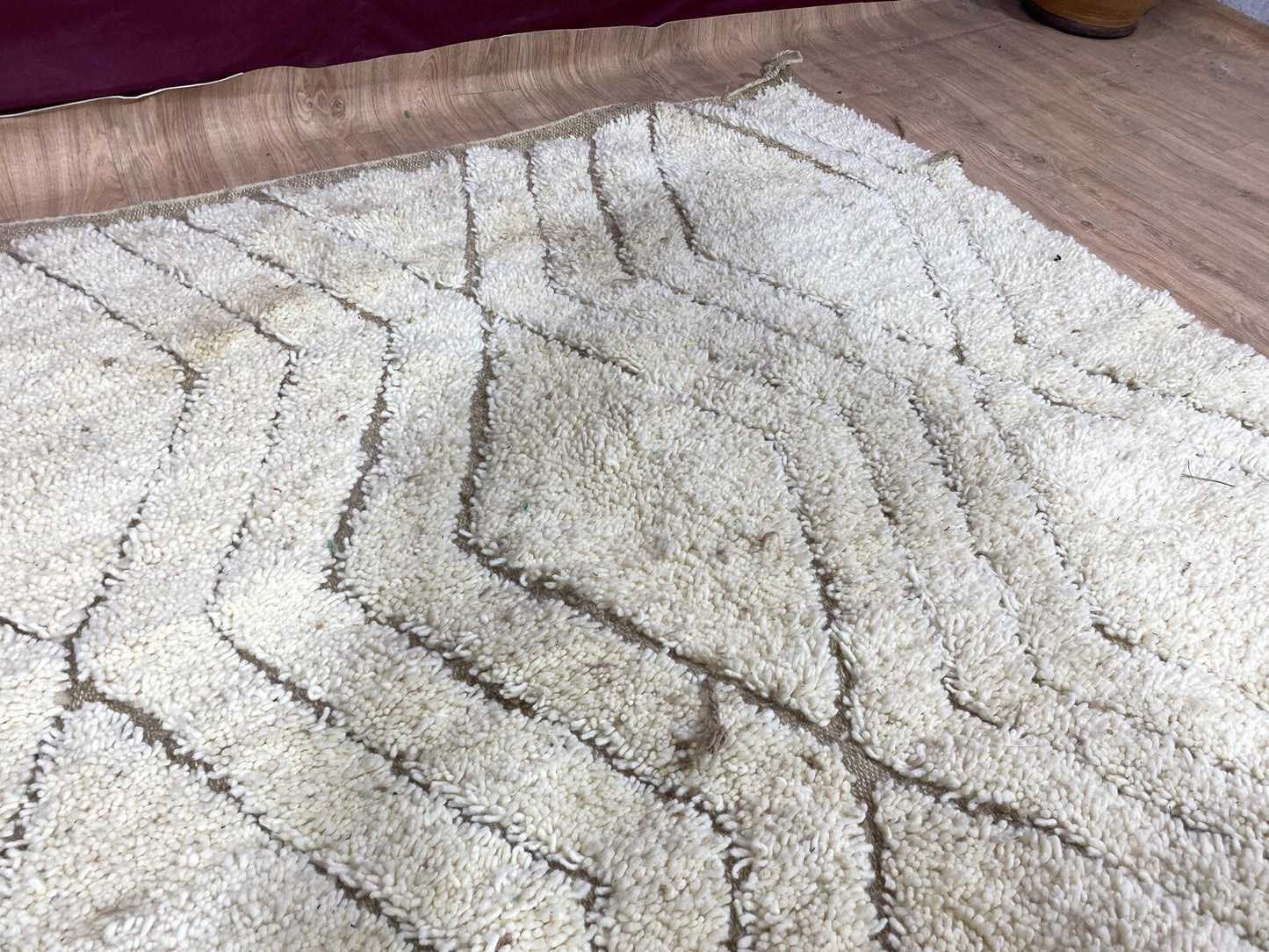 Beni Ourain Rug - Beige & White