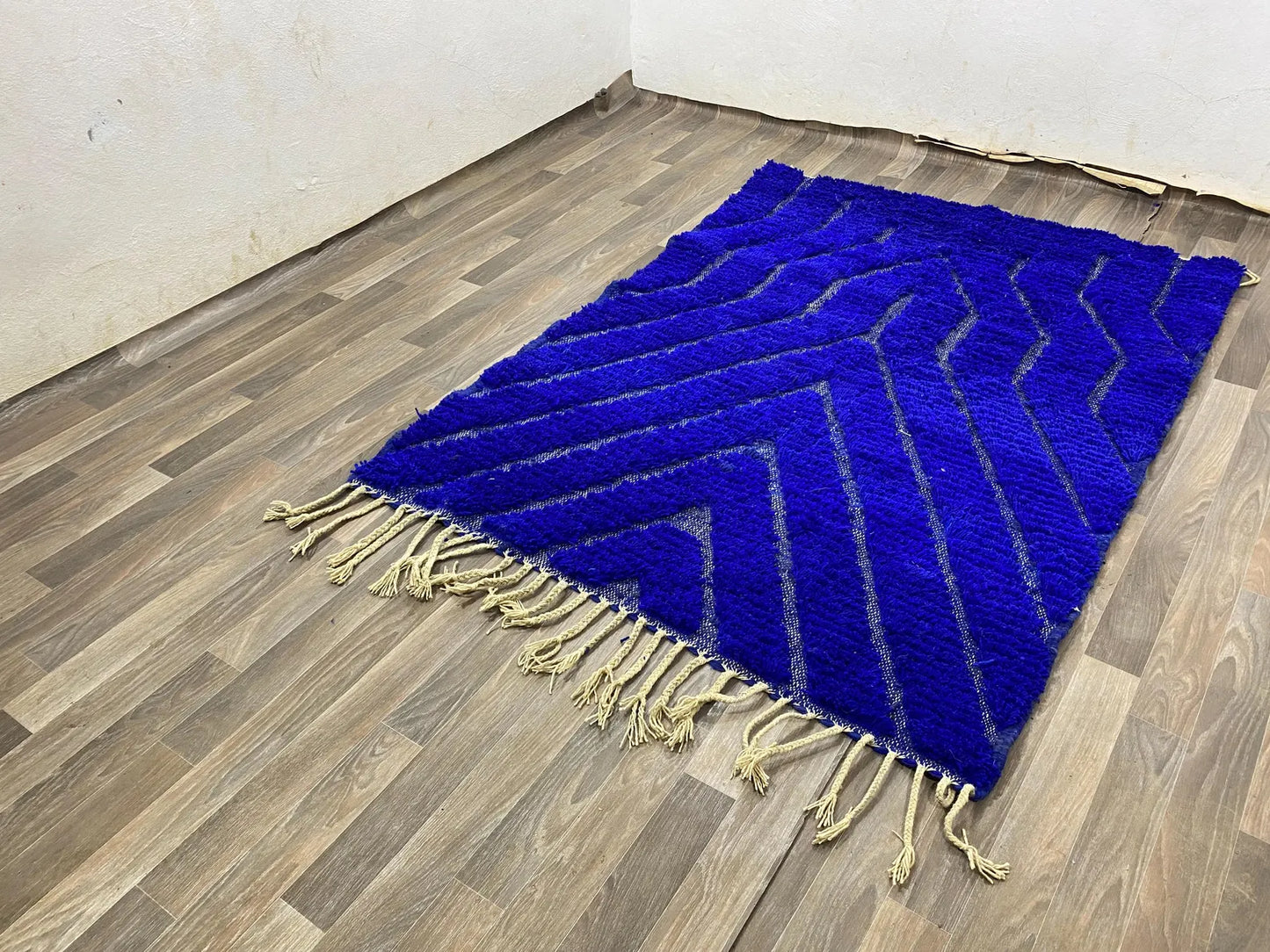 Berber Solid Blue Rug