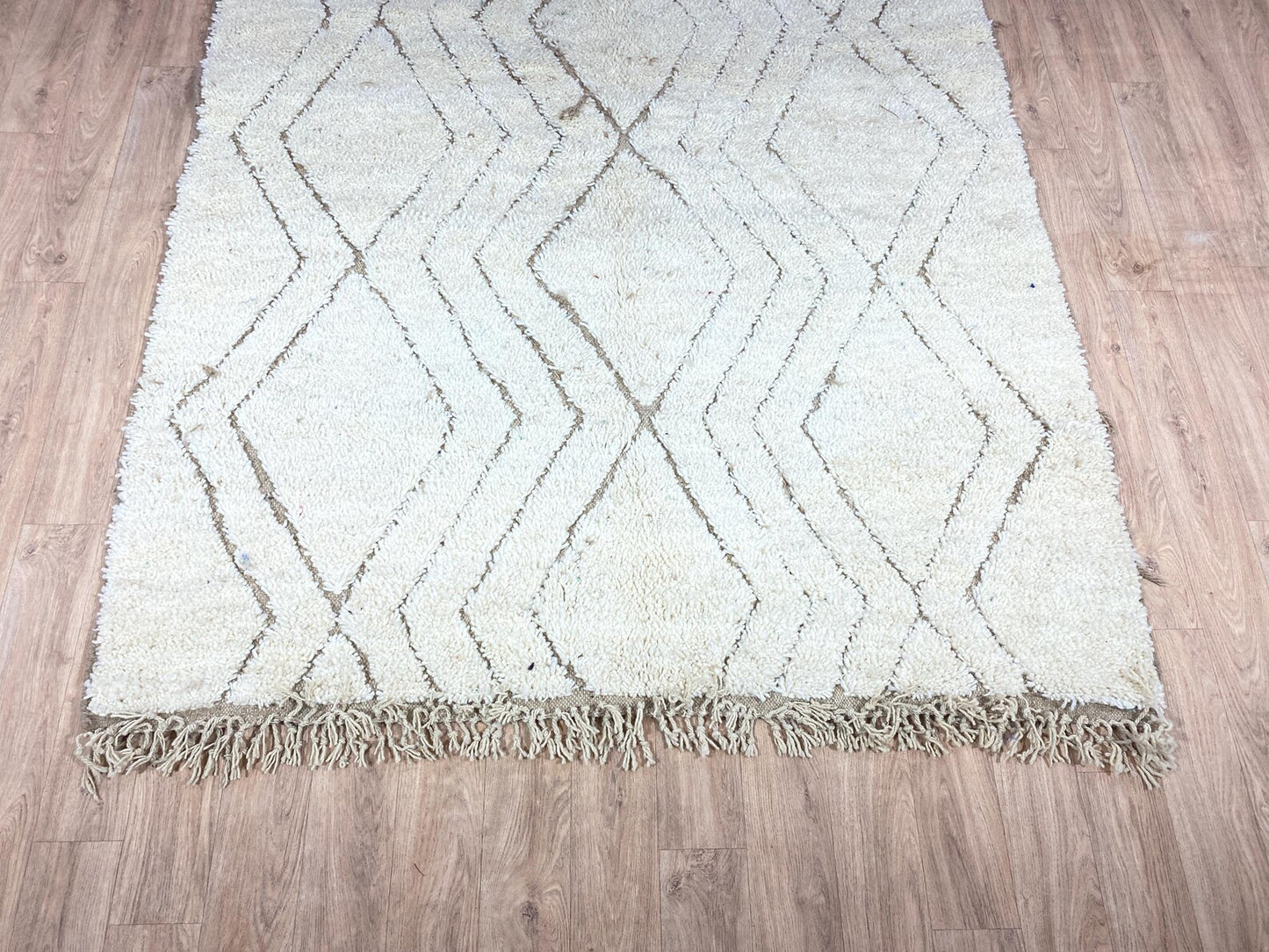 Beni Ourain Rug - Beige & White