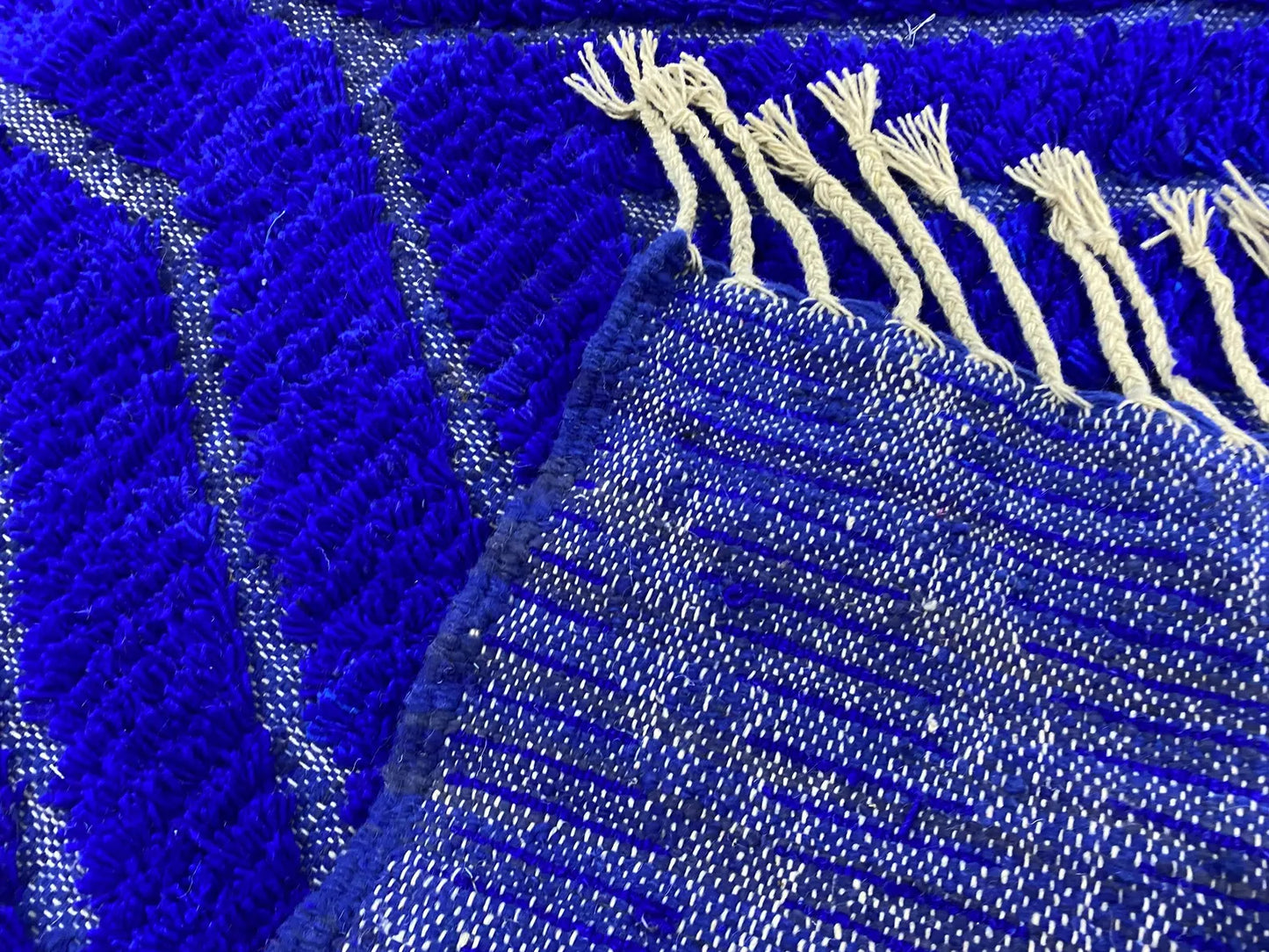 Berber Solid Blue Rug