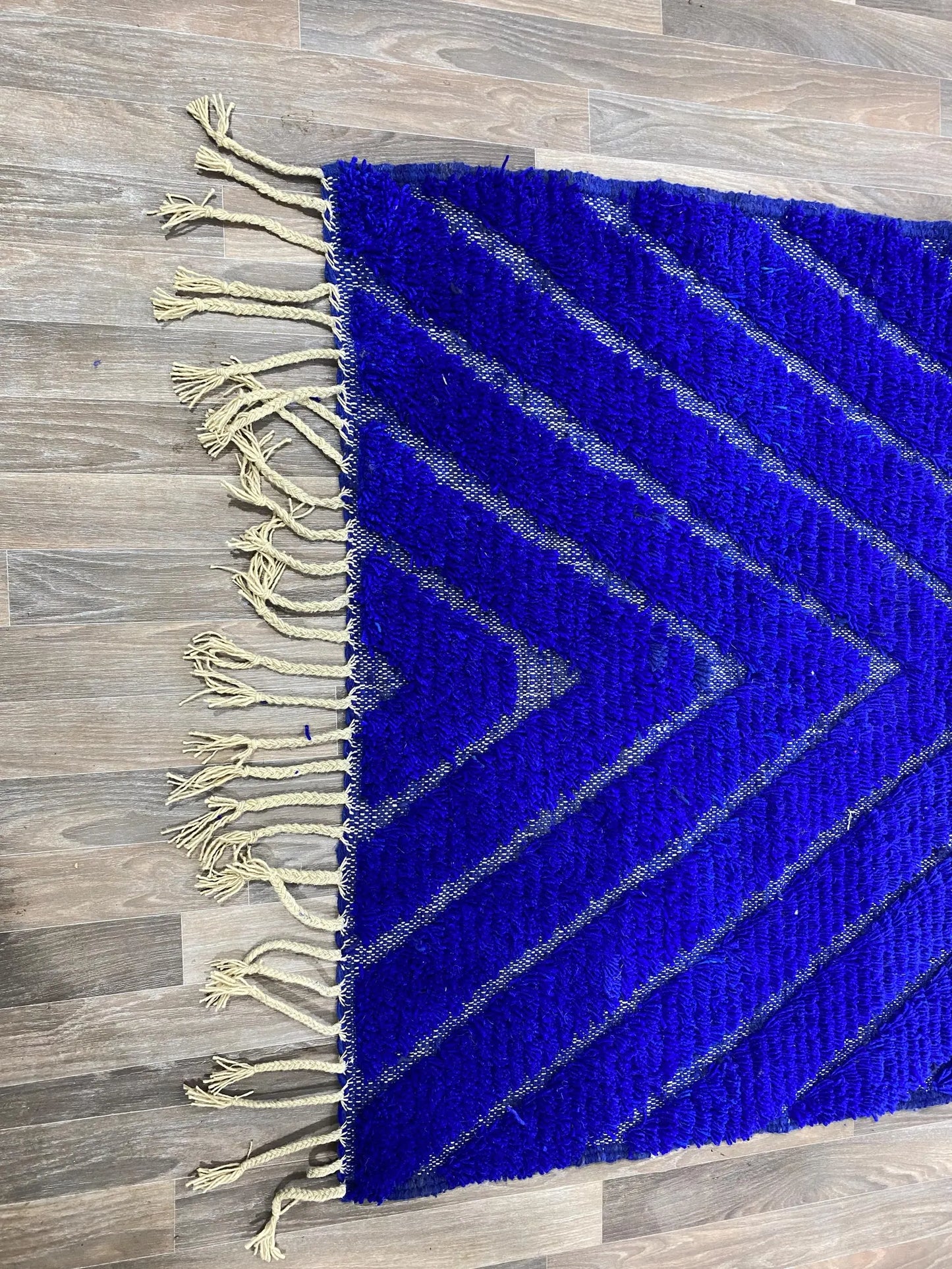 Berber Solid Blue Rug