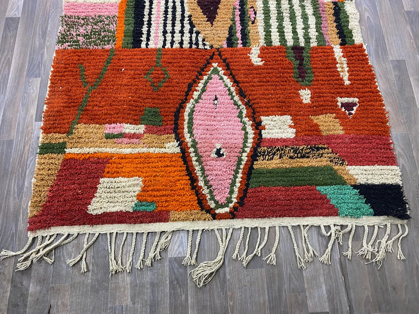 New Orange Beni Ouarain Rug