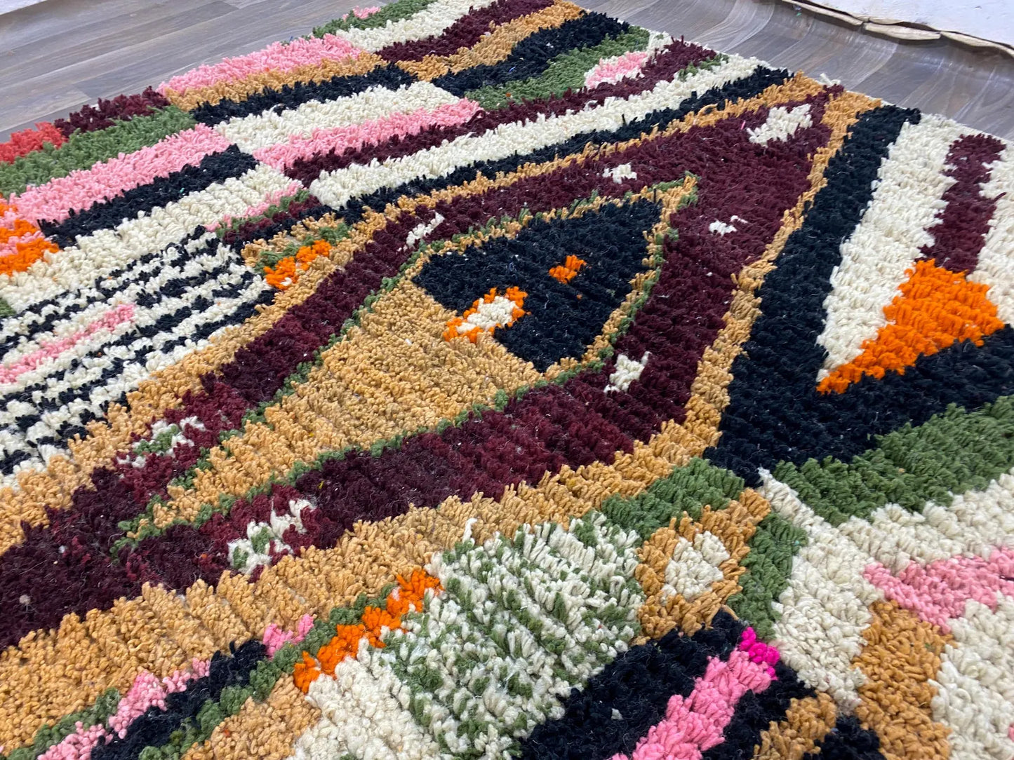 New Orange Beni Ouarain Rug