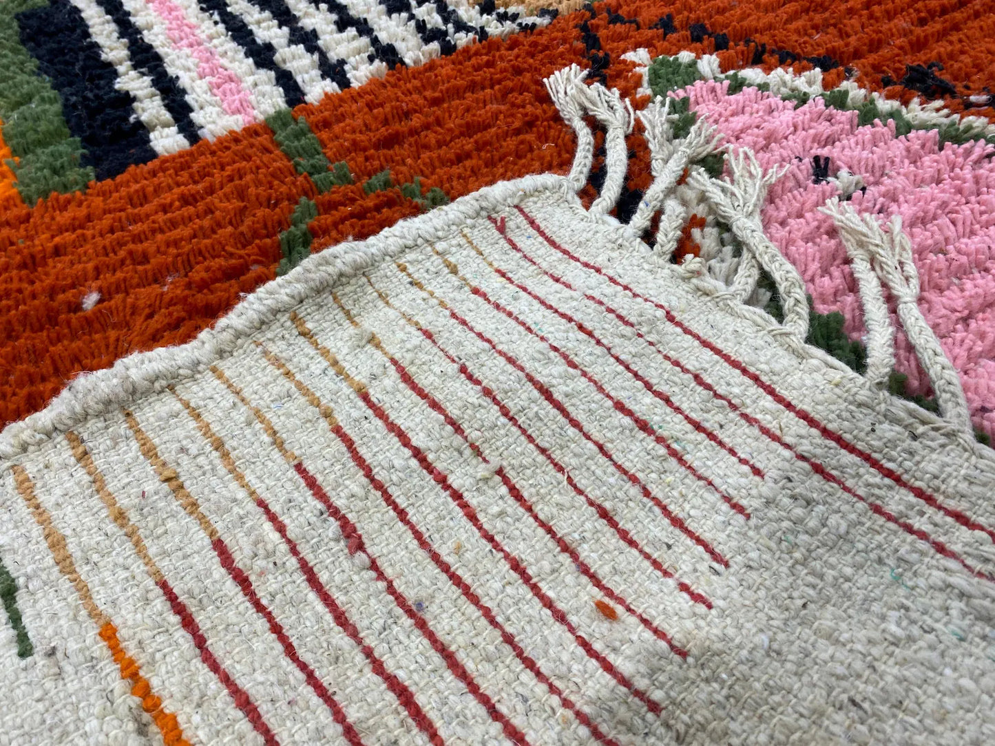 New Orange Beni Ouarain Rug
