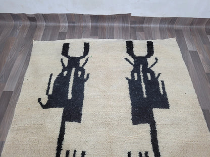 New Azilal Rug - White And Black