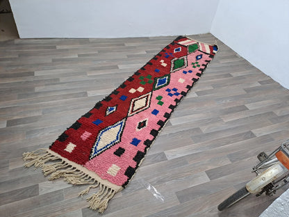 Runner – Pink and Red Boujaad Rug