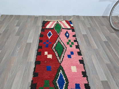 Runner – Pink and Red Boujaad Rug