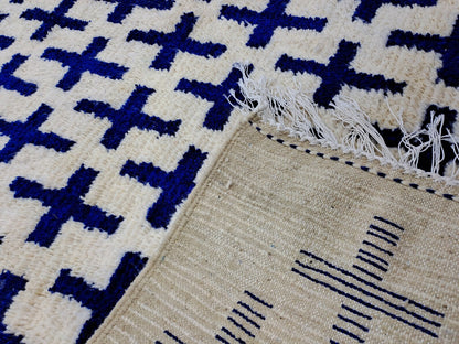 Moroccan Colorful Rug - White Boujaad Style