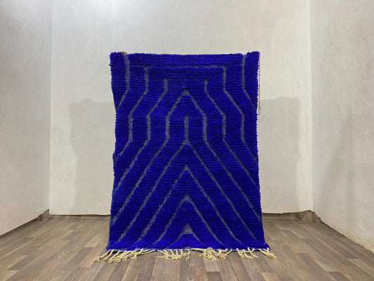 Berber Solid Blue Rug