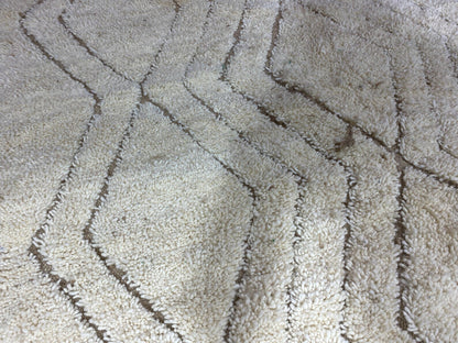 Beni Ourain Rug - Beige & White