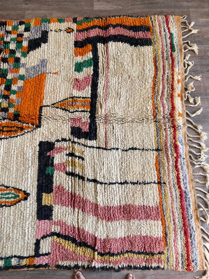 Handmade Moroccan Boujaad Rug