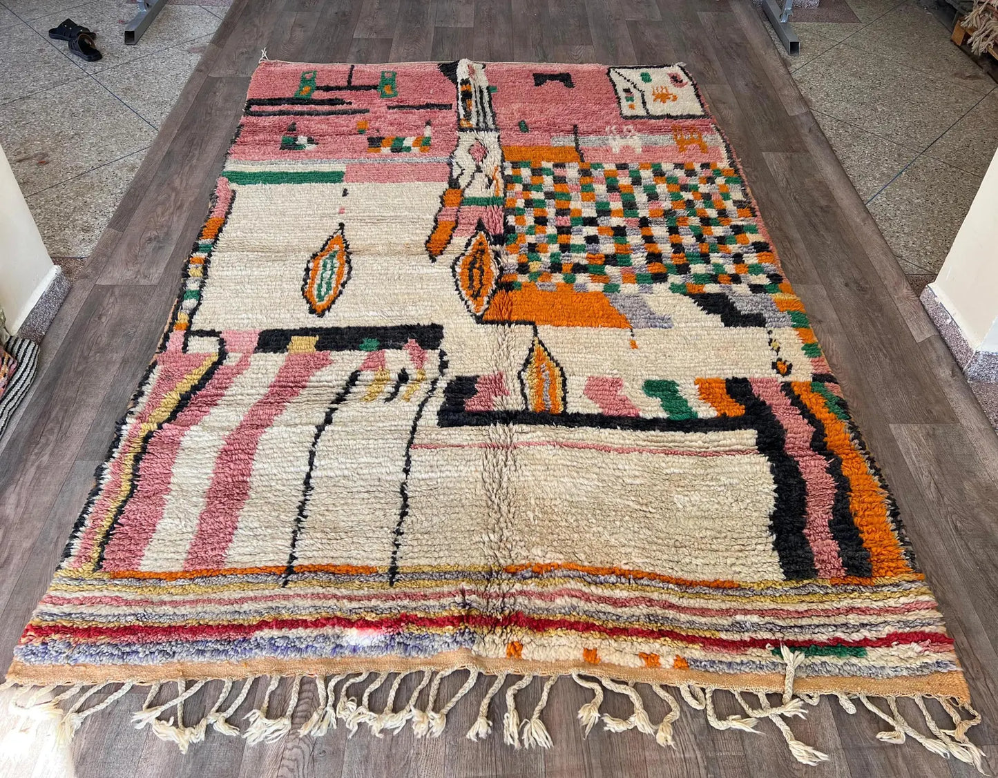 Handmade Moroccan Boujaad Rug