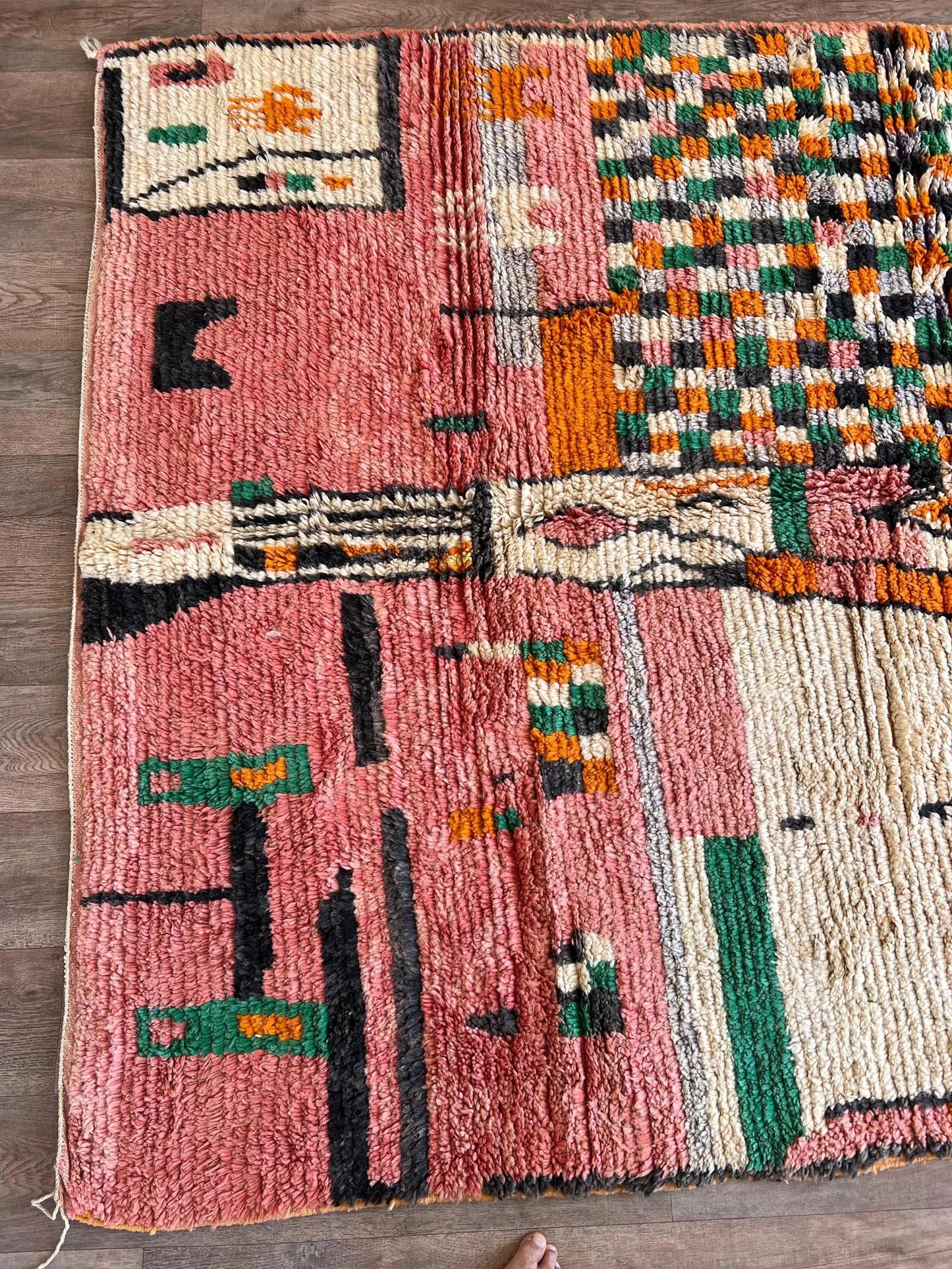 Handmade Moroccan Boujaad Rug