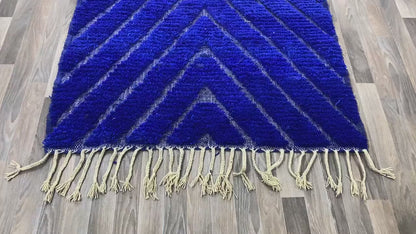 Berber Solid Blue Rug