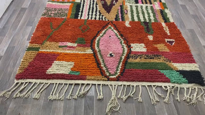New Orange Beni Ouarain Rug